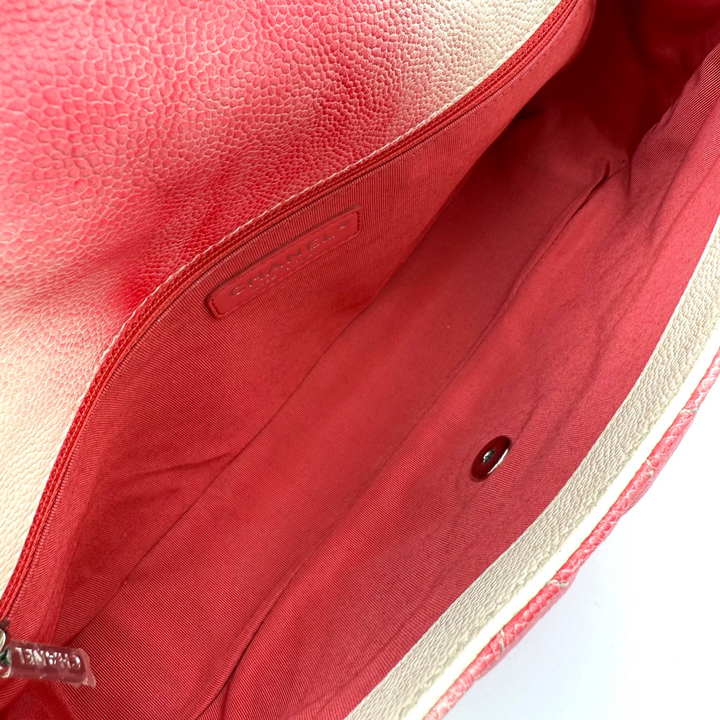 Ombre Jumbo Caviar Quilted Single Flap