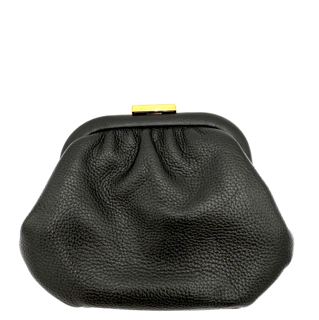 Cloud Grained Calfskin Leather Coin Purse