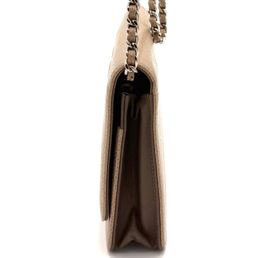 Timeless CC Caviar Leather Wallet on Chain