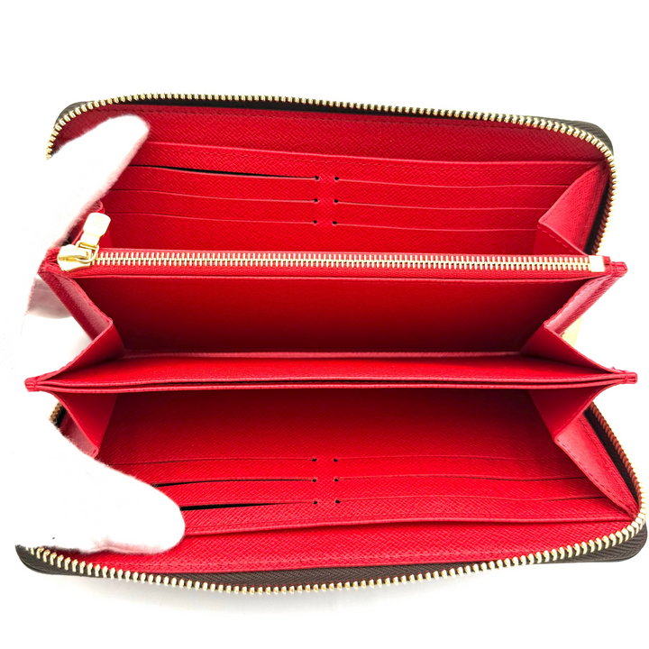 Zippy Monogram Canvas Poppy Interior Wallet