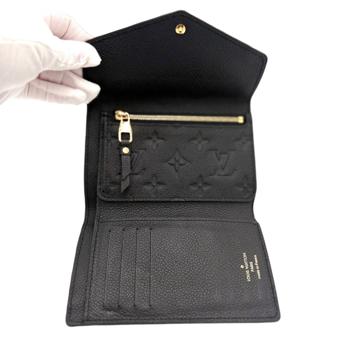 Empreinte Monogram Black Leather Curieuse Wallet