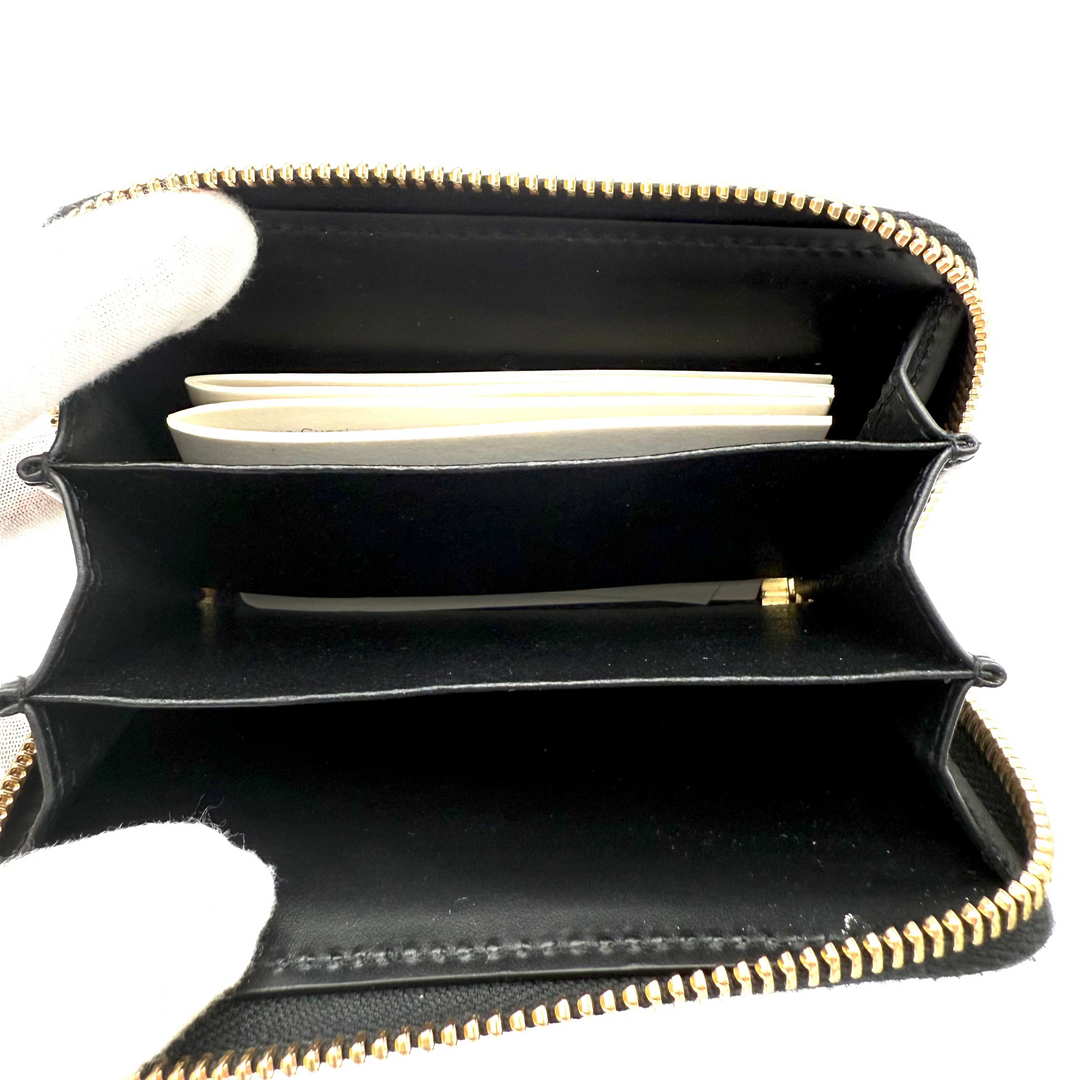 Guccissima Leather Zip Around Card Case