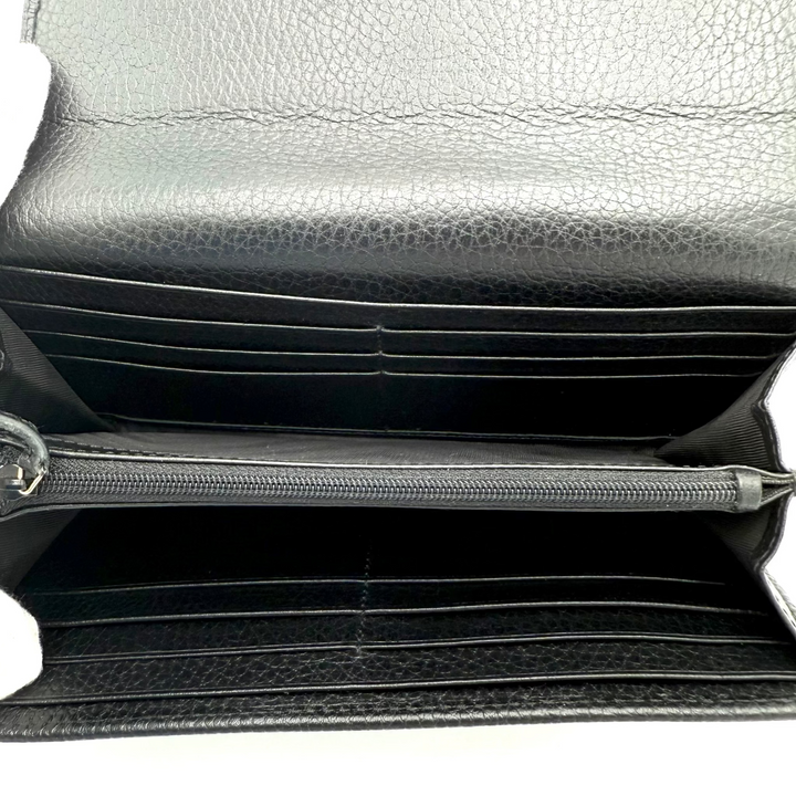 Dollar Interlocking G Continental Leather Wallet