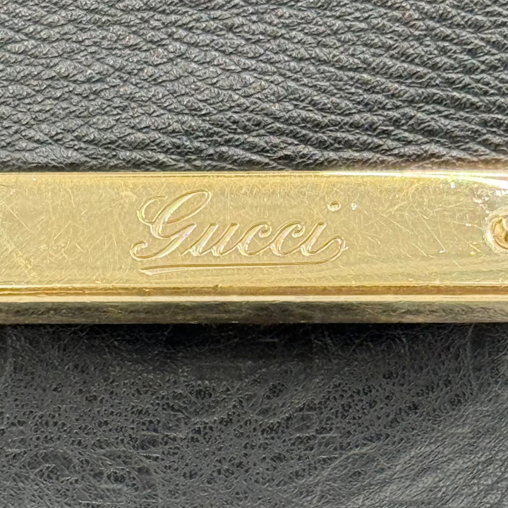 New Ladies Web Hook Large Guccissima Leather Hobo Bag