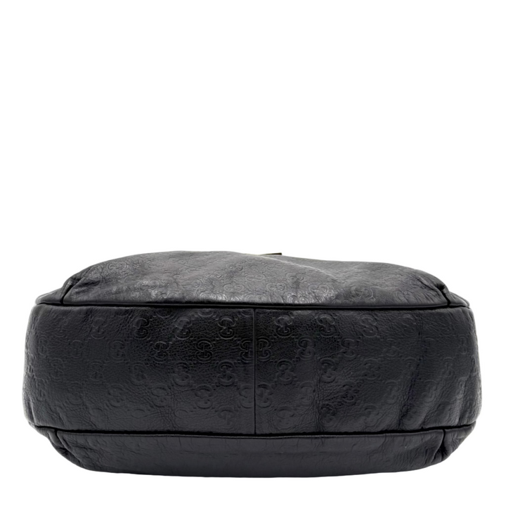 New Ladies Web Hook Large Guccissima Leather Hobo Bag