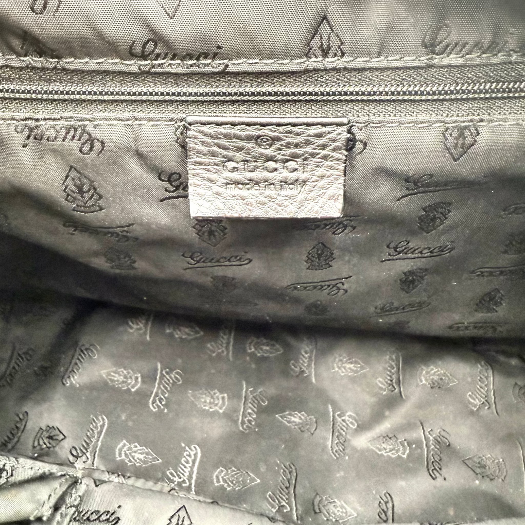 New Ladies Web Hook Large Guccissima Leather Hobo Bag