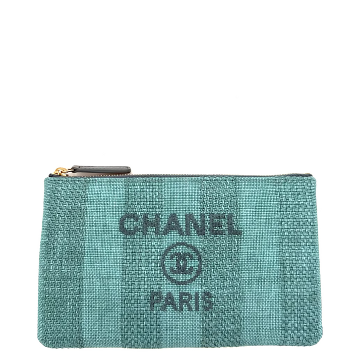 Deauville Straw Raffia Cosmetic Pouch