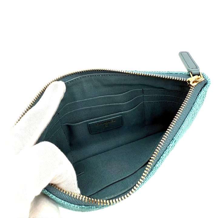 Deauville Straw Raffia Cosmetic Pouch