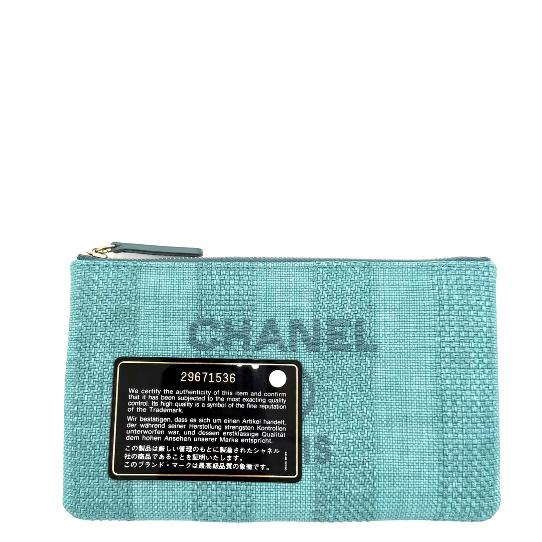 Deauville Straw Raffia Cosmetic Pouch