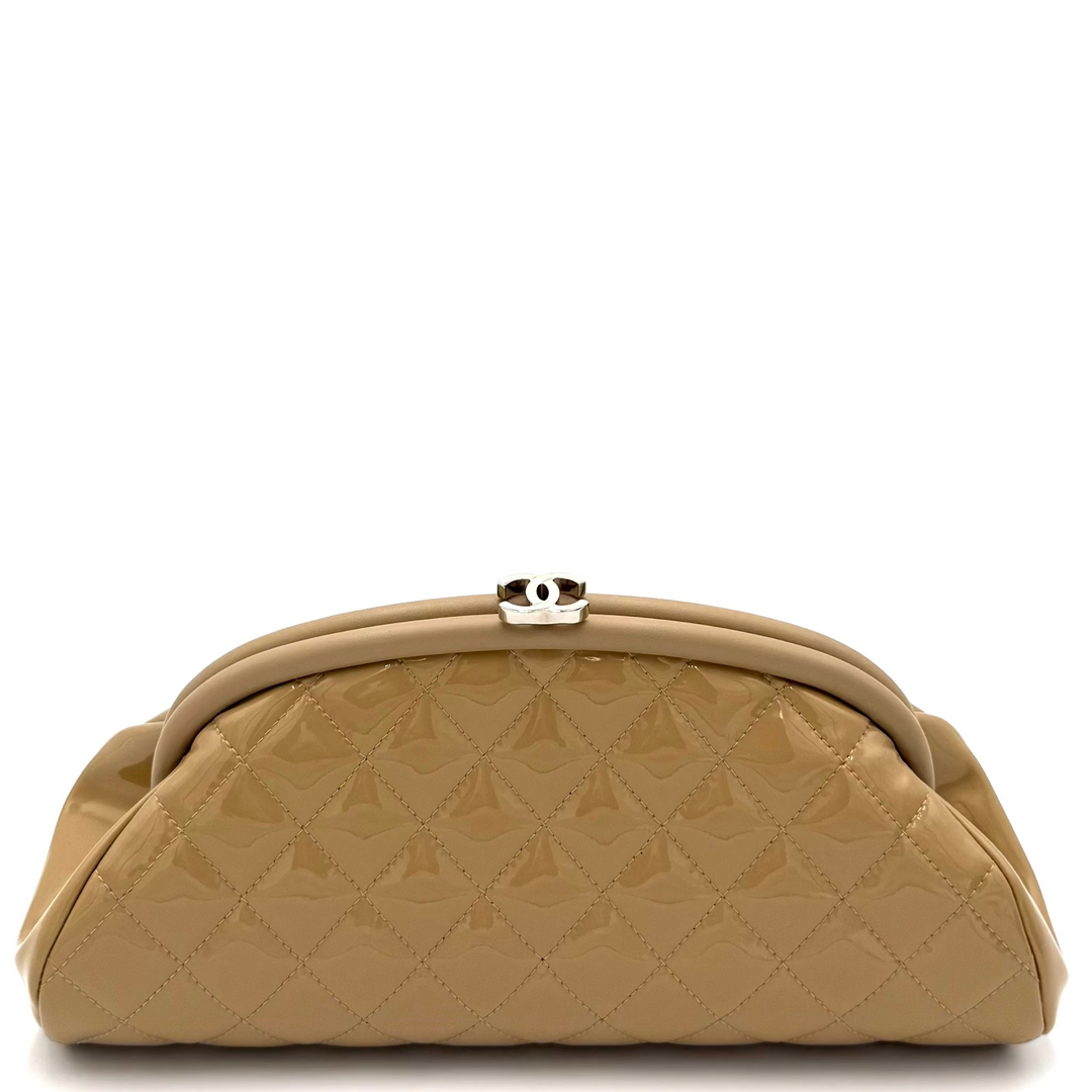 Timeless Quilted Patent Leather Clutch