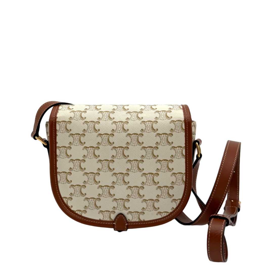 Triomphe Coated Canvas Medium Folco Bag