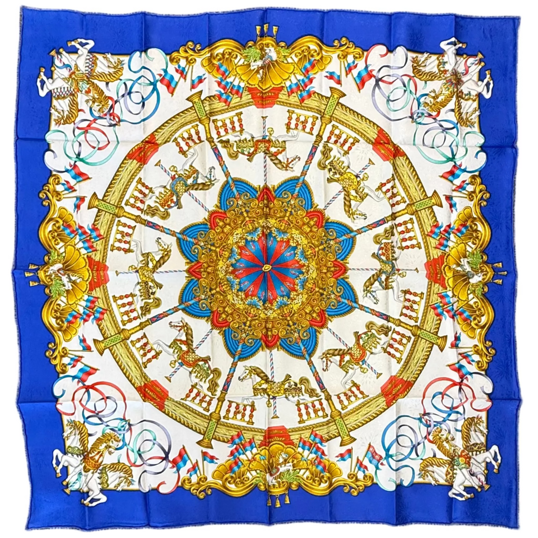 Luna Park Silk Scarf by Joachim Metz