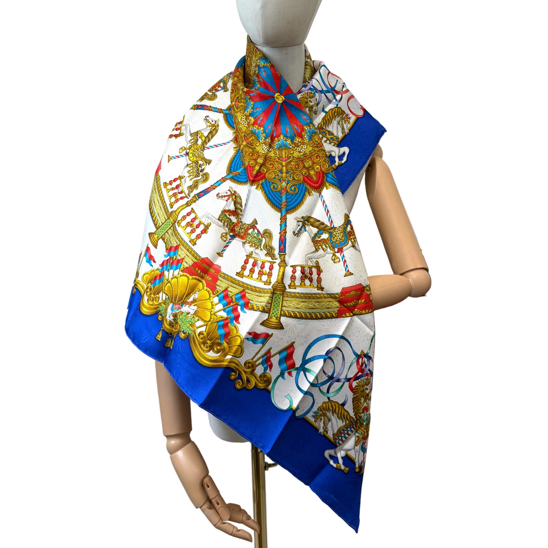 Luna Park Silk Scarf by Joachim Metz
