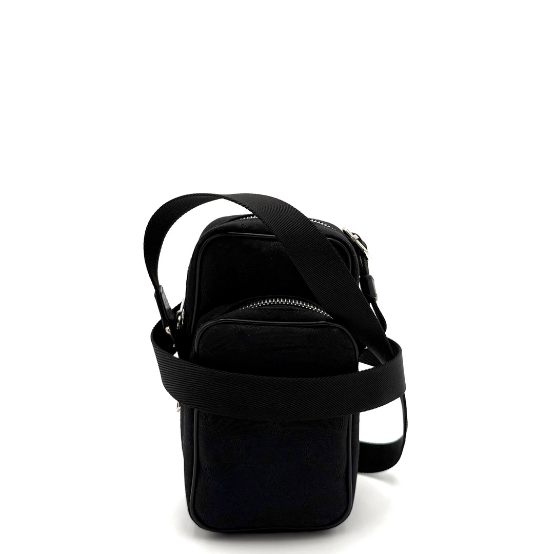 Triomphe Canvas Mini Pocket Messenger Bag