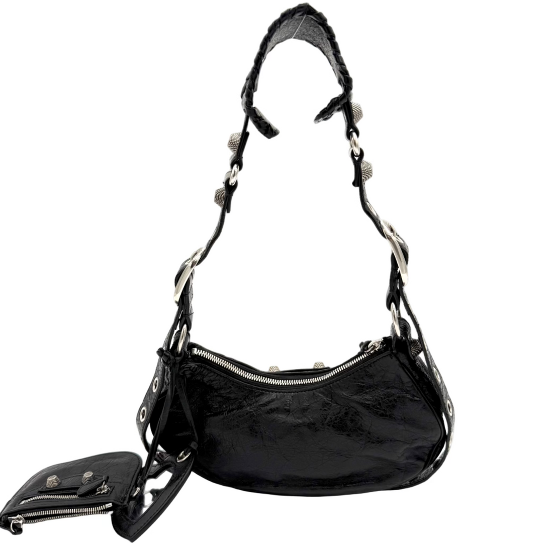 Le Cagole XS Lambskin Leather Shoulder Bag