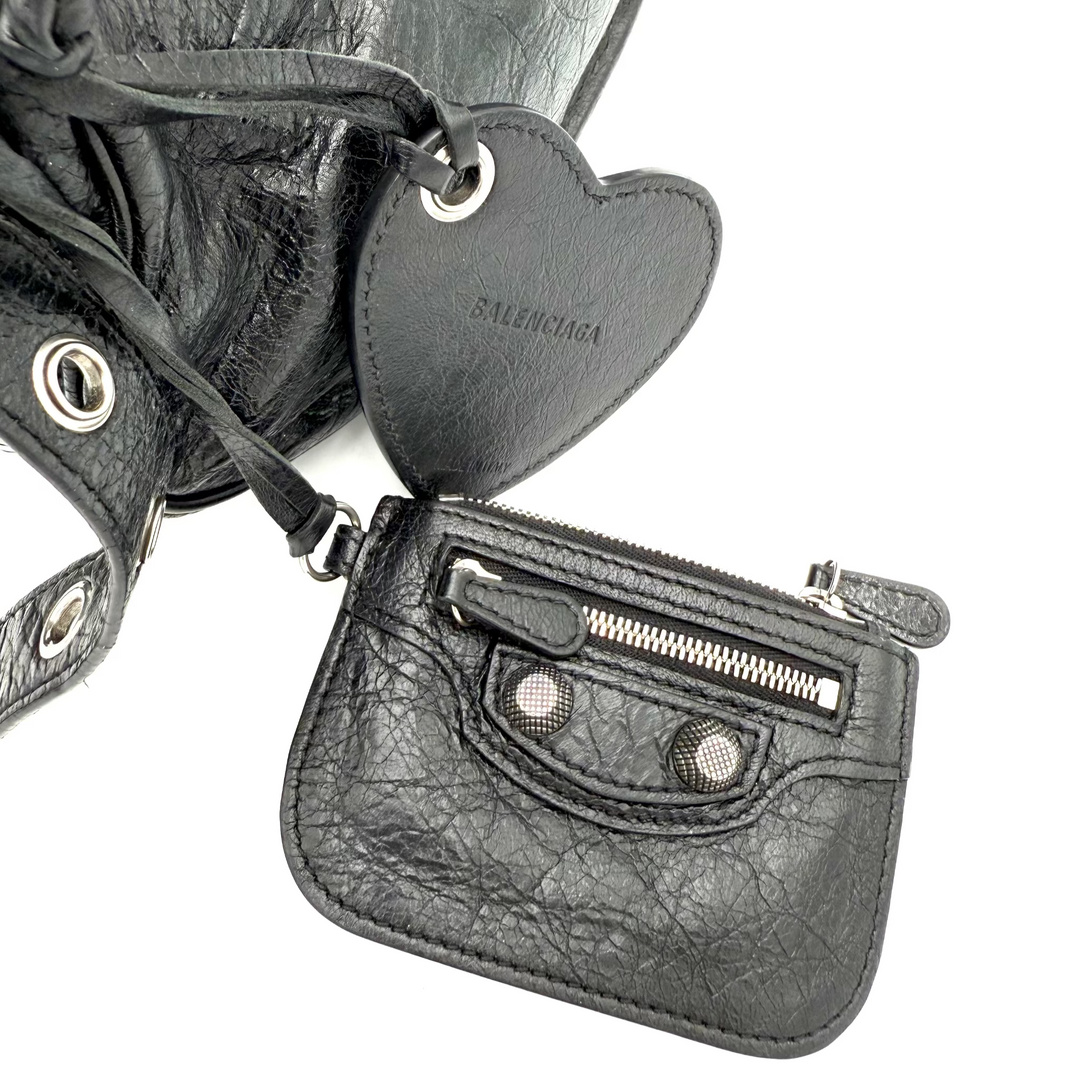 Le Cagole XS Lambskin Leather Shoulder Bag