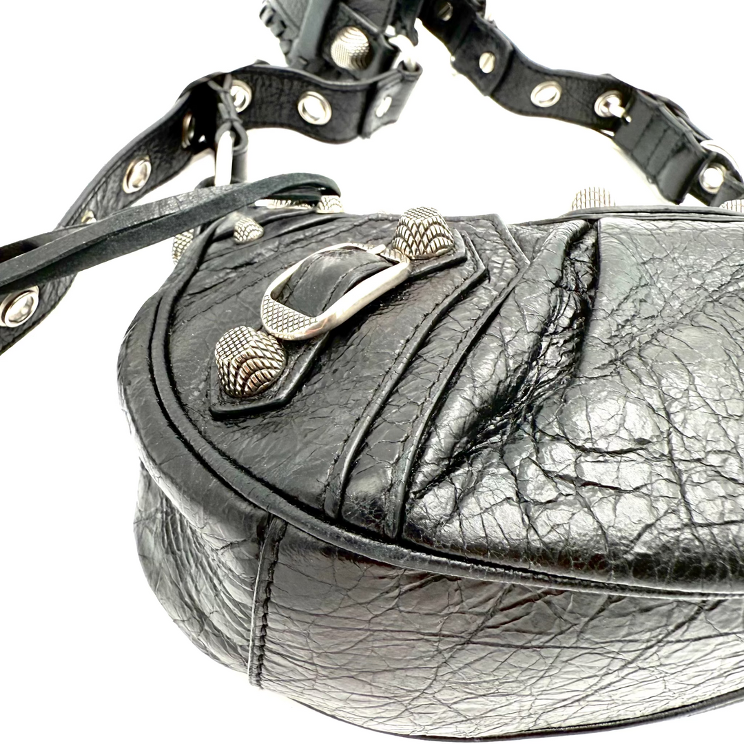 Le Cagole XS Lambskin Leather Shoulder Bag