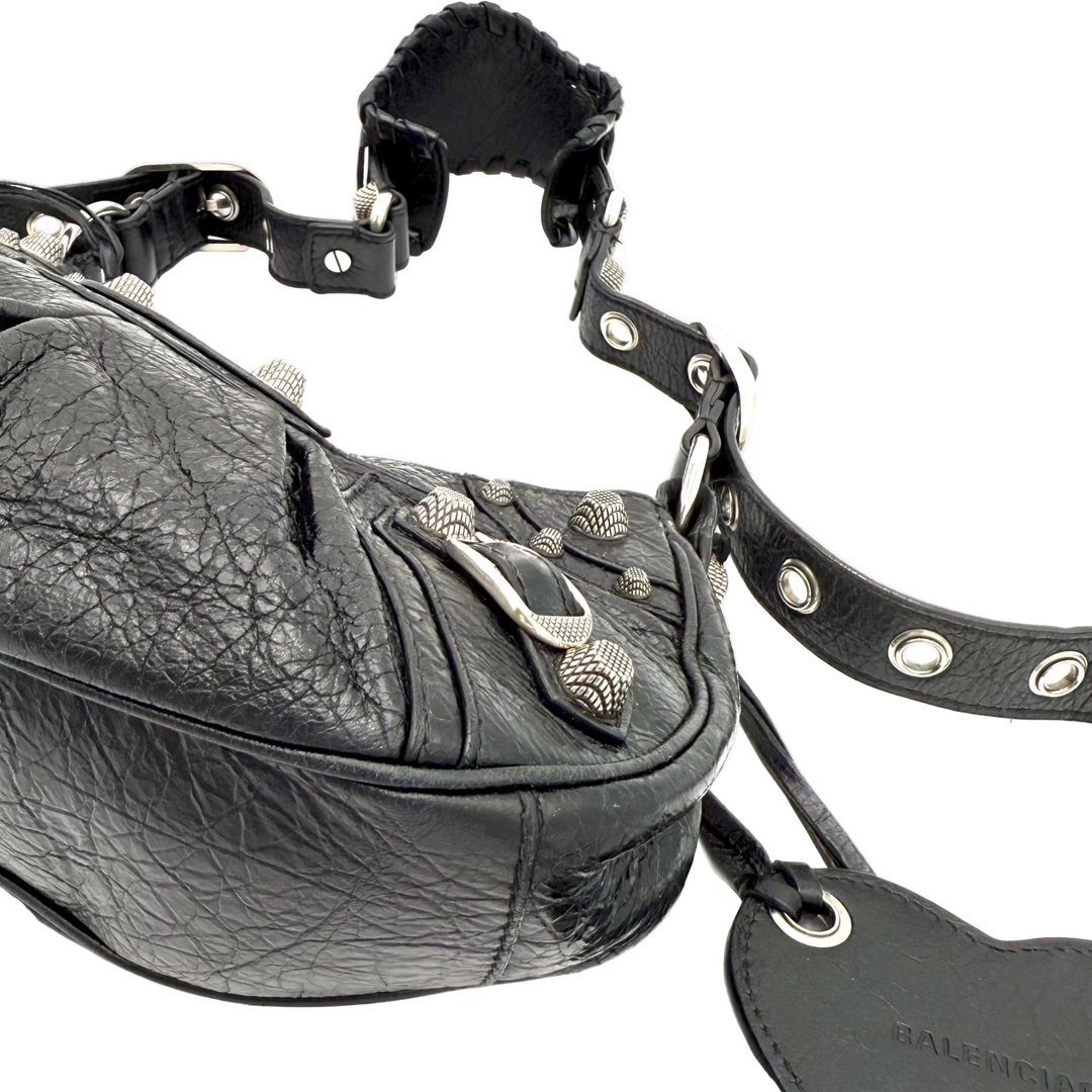 Le Cagole XS Lambskin Leather Shoulder Bag