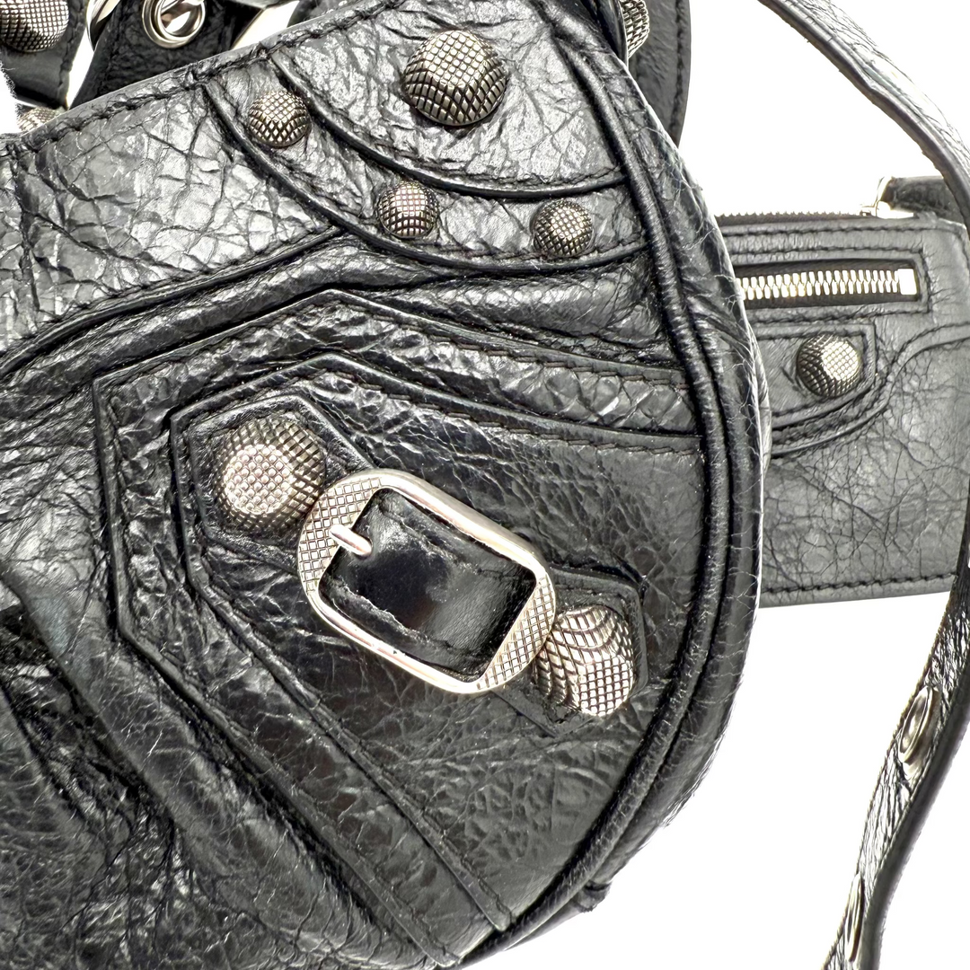 Le Cagole XS Lambskin Leather Shoulder Bag