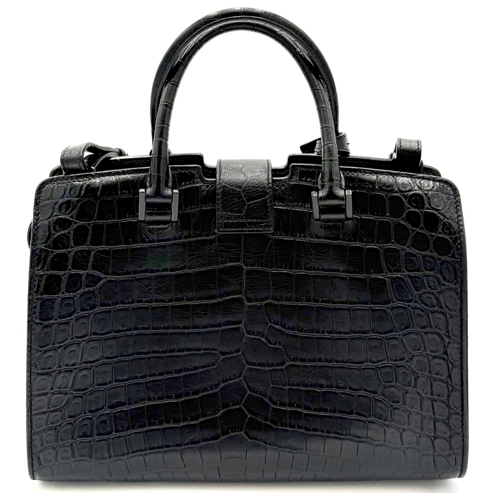 Cabas Croc Embossed Leather Bag