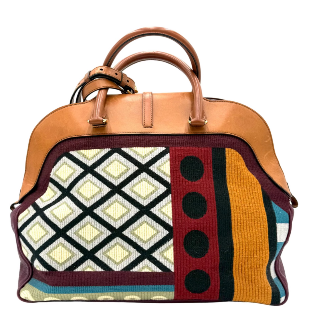 Multicolour Milverton Canvas Tapestry Bag