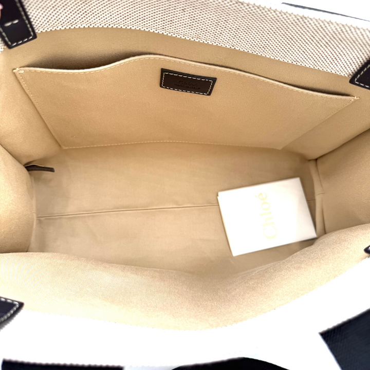 Woody Medium Linen Tote Bag