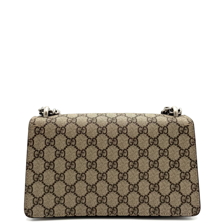 Dionysus GG Crystal Supreme Monogram Canvas Small Shoulder Bag