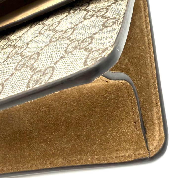 Dionysus GG Crystal Supreme Monogram Canvas Small Shoulder Bag