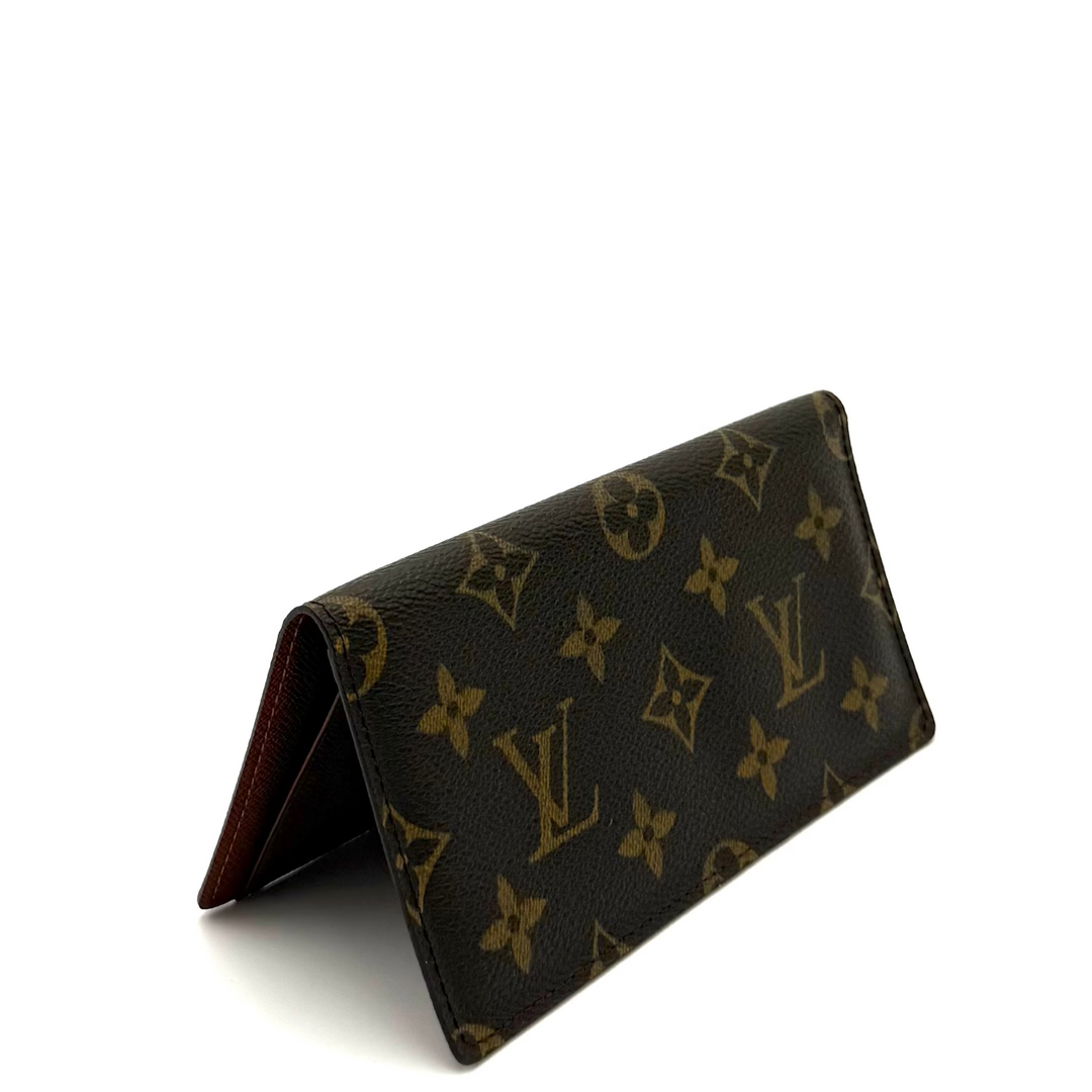 Monogram Canvas Checkbook Holder