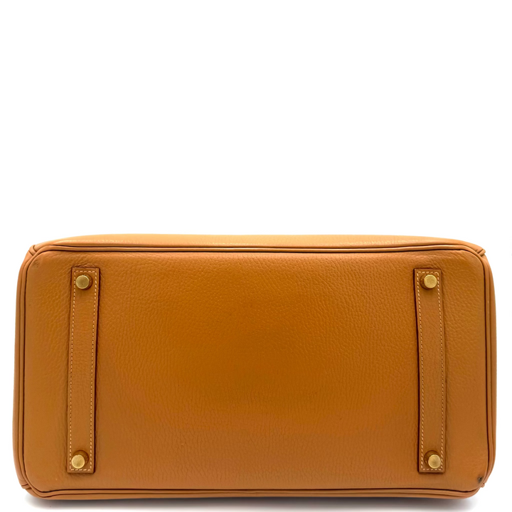 Birkin 35 Gold Clemence Leather with Gold Hardware