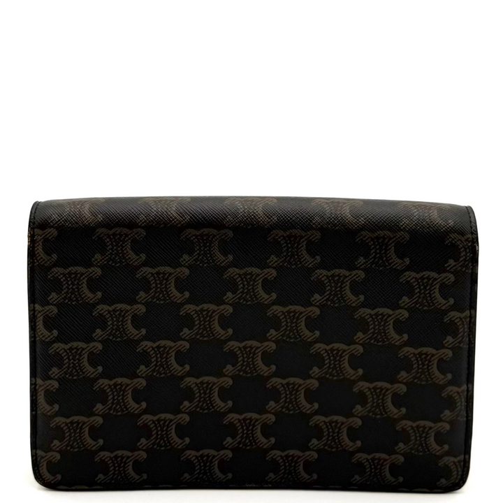 Triomphe Canvas Maillon Wallet on Chain