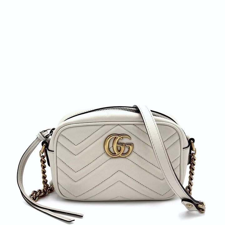 GG Marmont Mini Matelasse Leather Camera Bag