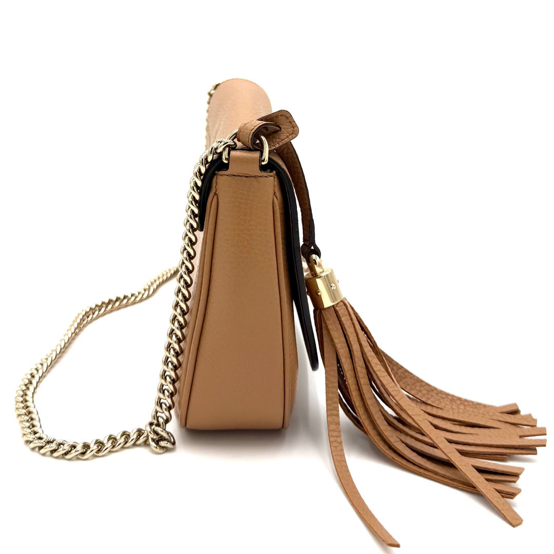 Leather Medium Soho Chain Crossbody Bag