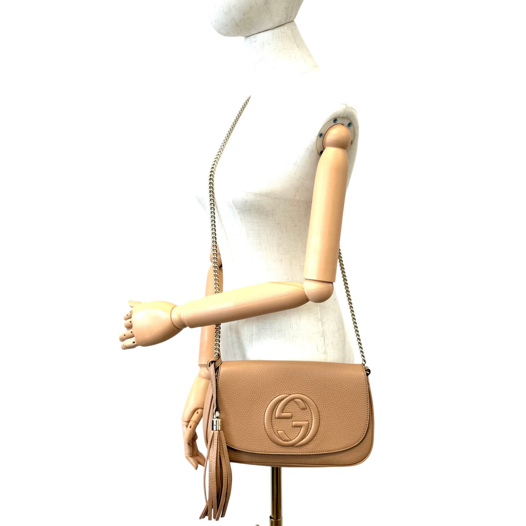 Leather Medium Soho Chain Crossbody Bag