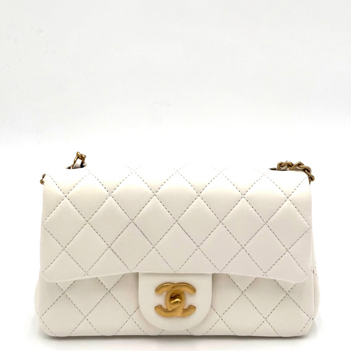 Pearl Crush Mini Rectangular Flap Bag