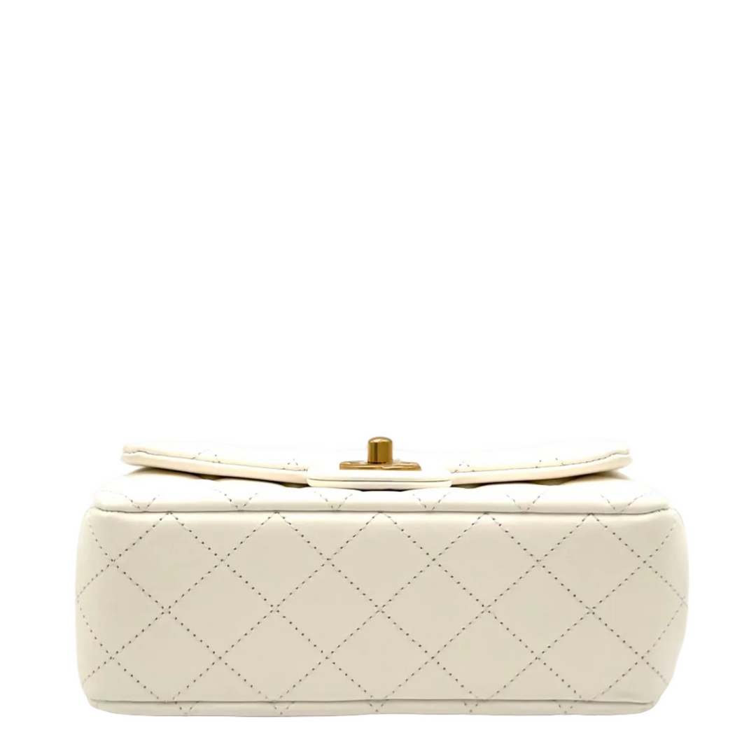 Pearl Crush Mini Rectangular Flap Bag
