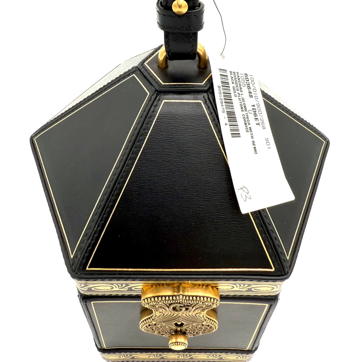 Leather Mini Geometric Clutch