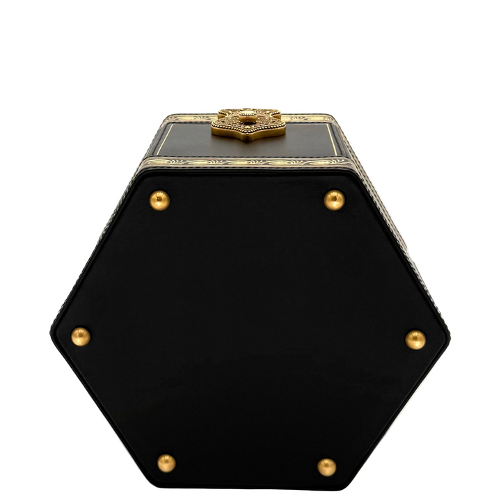 Leather Mini Geometric Clutch