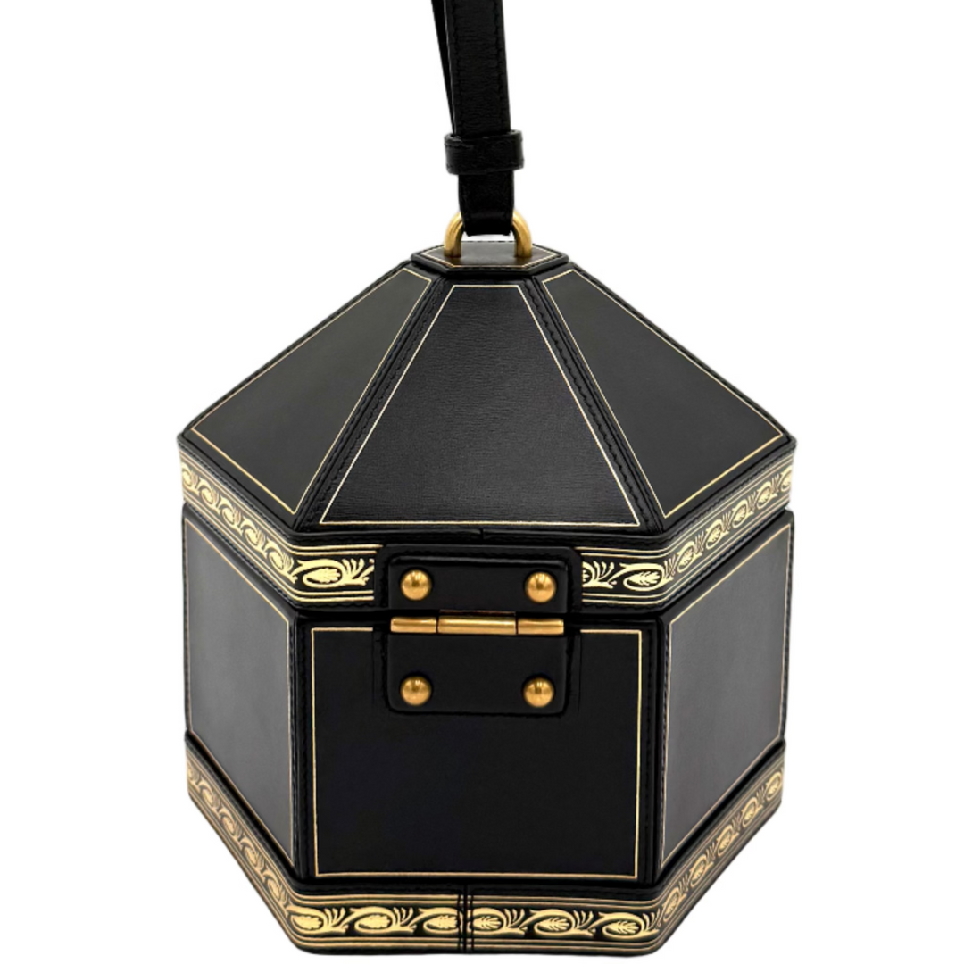 Leather Mini Geometric Clutch