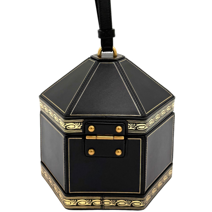 Leather Mini Geometric Clutch