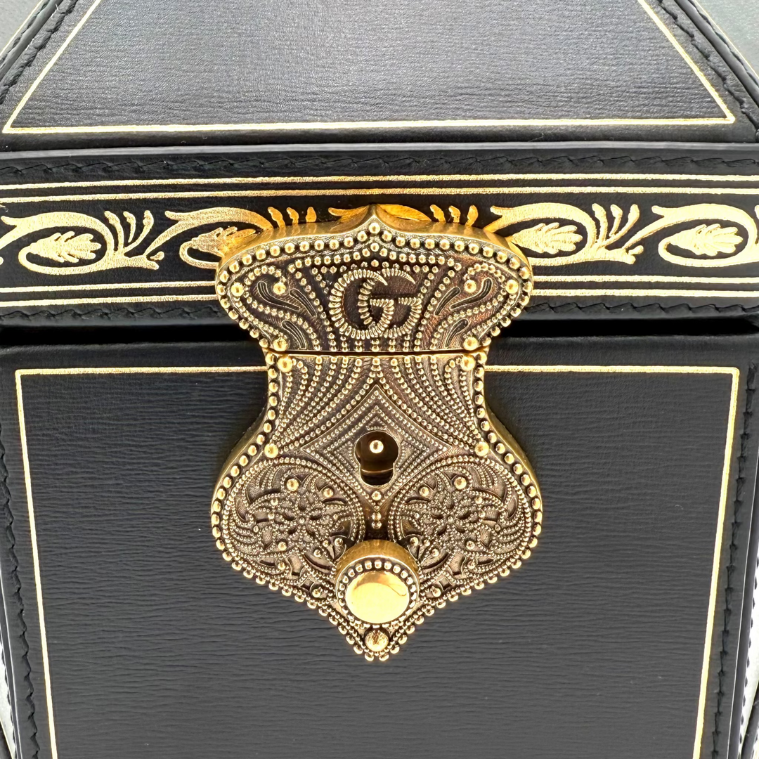 Leather Mini Geometric Clutch