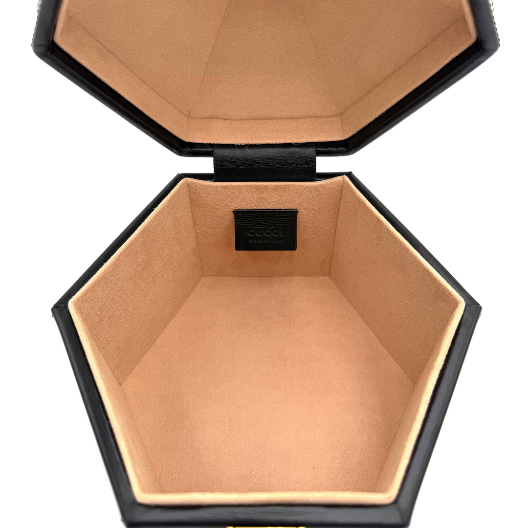 Leather Mini Geometric Clutch