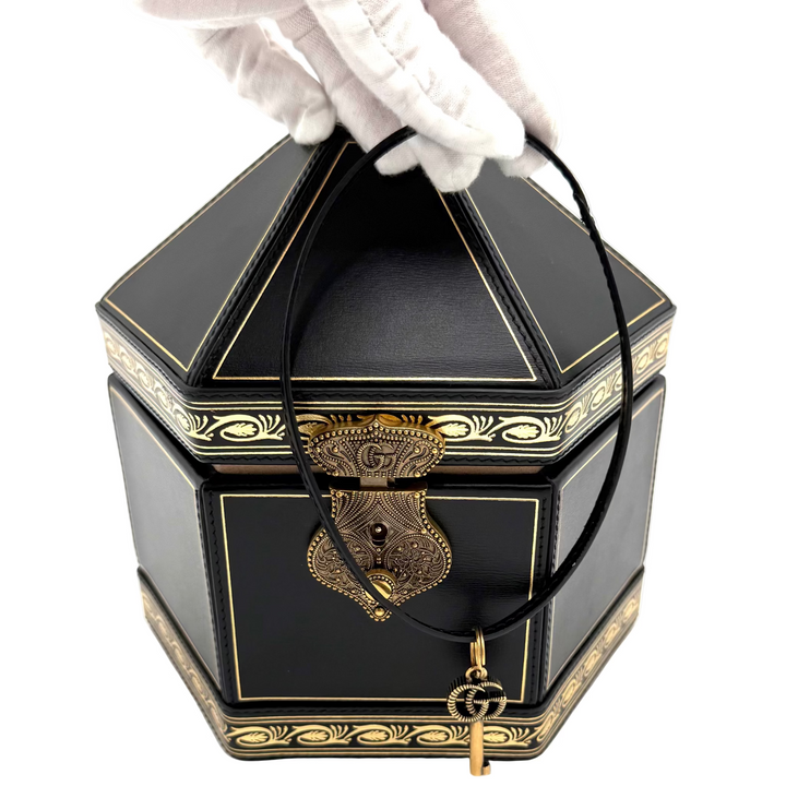 Leather Mini Geometric Clutch