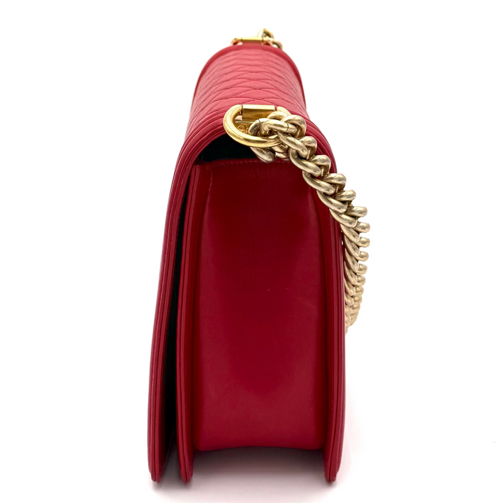 Boy New Medium Lambskin Leather Bag