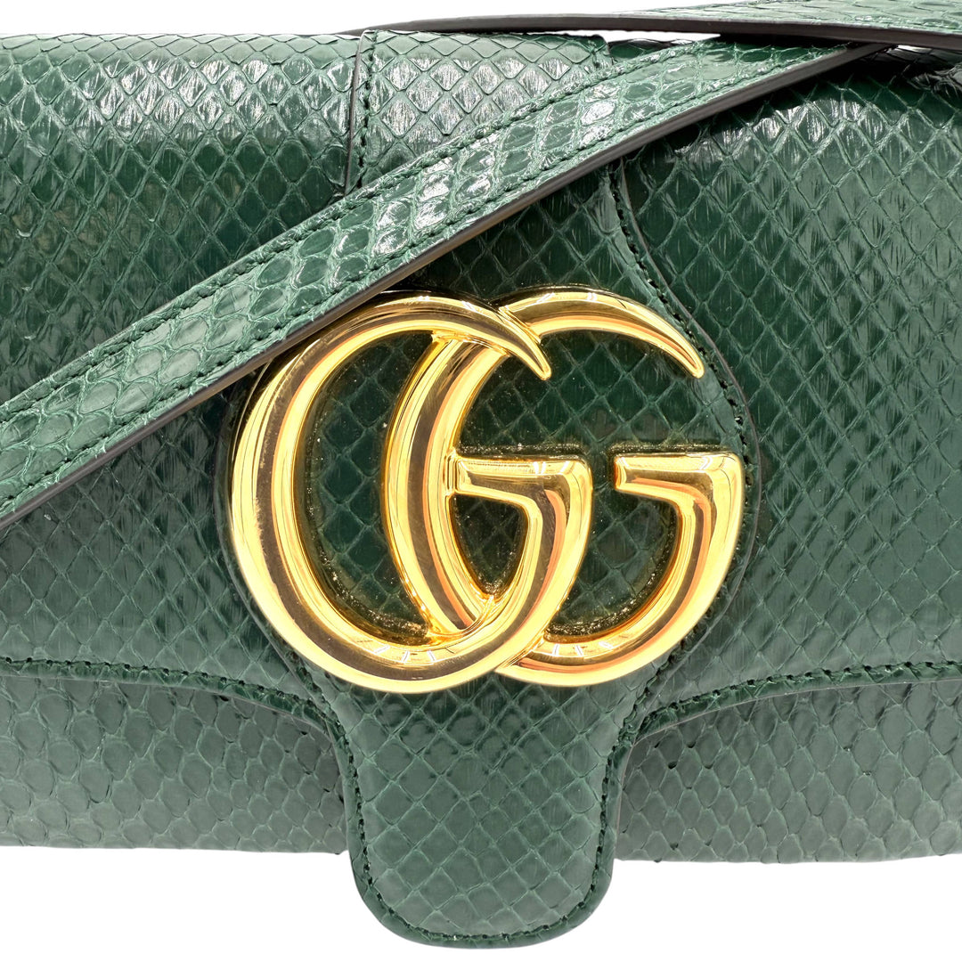 Green Python Shoulder Bag