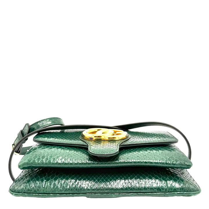 Green Python Shoulder Bag