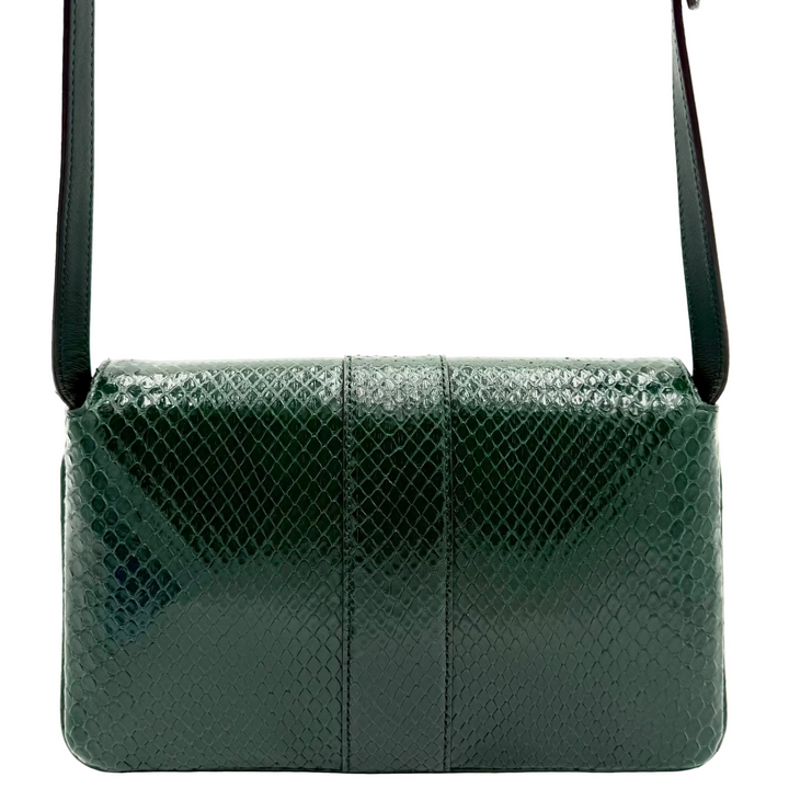 Green Python Shoulder Bag