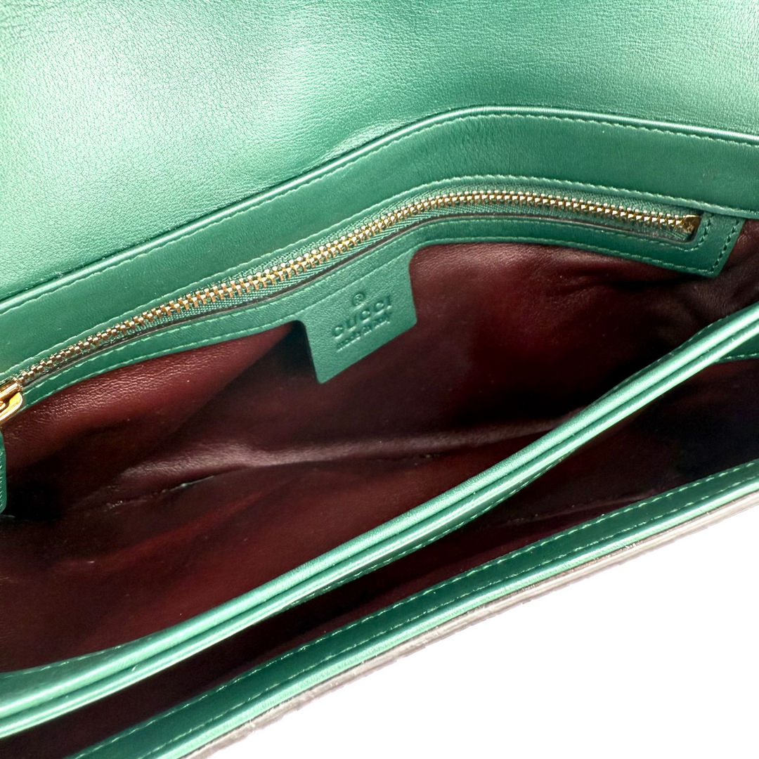 Green Python Shoulder Bag
