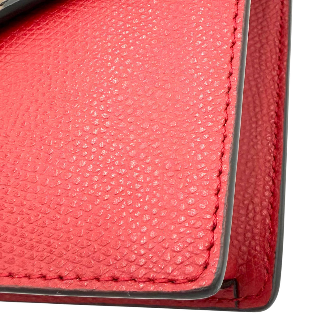 Zucca Embossed & Red Leather Convertible Belt Bag