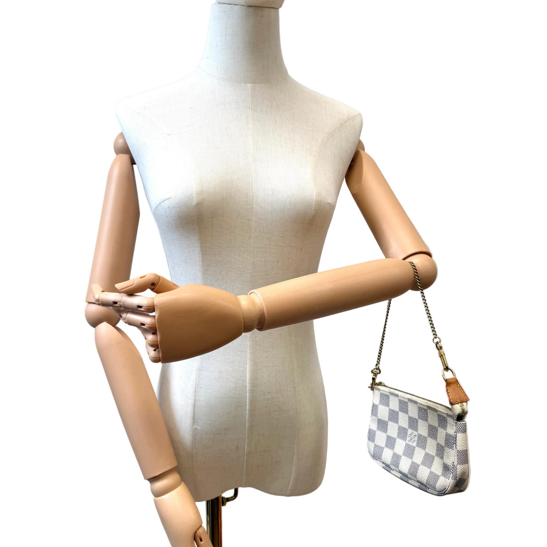 Damier Azur Mini Pochette Accessoires